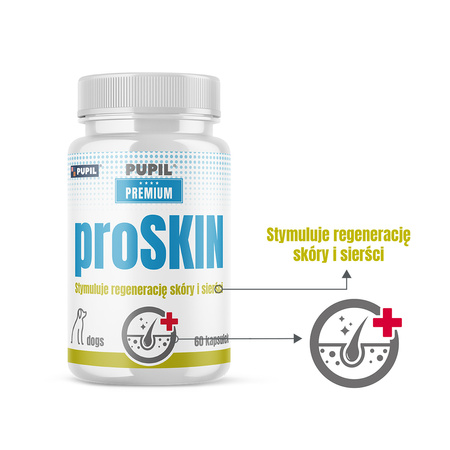 PUPIL PREMIUM proSKIN na skórę i sierść 100 ml - 60 kapsułek